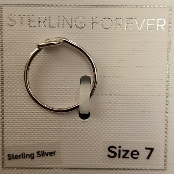 Sterling Forever Silver Love Knot Ring - Picture 6 of 8